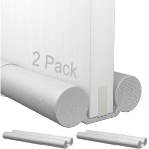 2 Pack Upgrade Door Draft Stopper 30-36 inch,Door Stoppers for Bottom of Door, Under Door Noise Stopper, Door Noise Blocker, Door Draft Blocker
