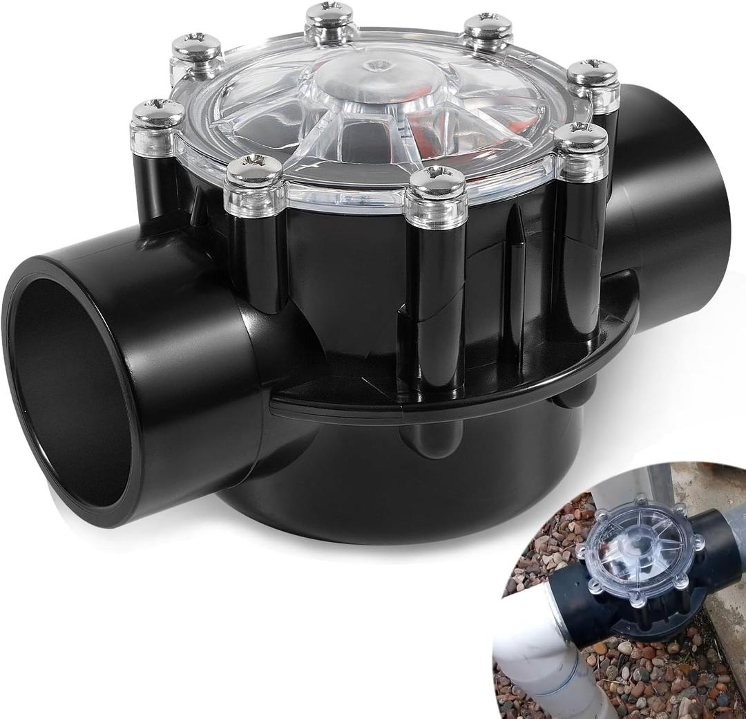 Pool Check Valve - 1 1/2 Inch- Positive Seal & Non Lube for Pools and Spas, Replaces Jandy 7235 Check Valve,180 Degree