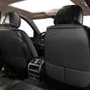 Auto Newer 2PCS Luxury Breathable Car Seat Cover,Front Car Seat Protector, Fit Four Seasons of Universal Automotive Vehicle Cushion Cover, Compatible with 90% Cars,SUV,Trucks (Black,Front Seats)