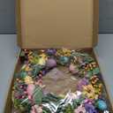 22 Inch Spring Wreath Front Door Wreaths with Colorful Eggs, Flowers and Berries for Easter, Spring Home, Porch, Wall, Party and Indoor Decoration