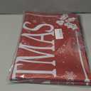 Christmas Stove Top Cover for Electric Stove, Merry Christmas Range Covers, Snowflake Range Top Mats, Glass Cooktop Covers 28x20 inch, Red Cooktop Cover for Kitchen Winter Holiday Home Decor