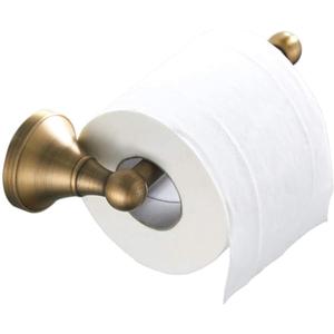 Flybath Toilet Paper Holder Without Cover Antique Brass Bathroom Tissue Roll Bar Wall Mounted, 20 cm / 7.87 inches, Brushed Bronze