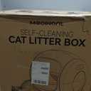 MeoWant Self-Cleaning Cat Litter Box, 75L Extra Large Open Automatic Cat Litter Box for Multi Cats, Integrated Safety Protection/APP Control/Odor Removal Smart Box with Mat & Liner