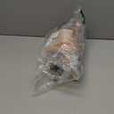 OYOANGLE Men's Color Block Plaid Print Long Sleeve Crew Neck Sweater Pullover Tops (Medium, Brown and Orange)