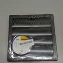 Vent Systems 6" Inch Black Exhaust Vent Cover - Dryer Vent Hood - Louvered Dryer Duct Vent Cover - Vent Hood Cap - One-Directional Plastic Air Exhaust Grille - HVAC Louver Grill for Exterior Use