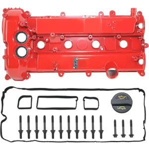 Aluminum Valve Cover Compatible with 2012-2014 Ford Edge 2013-2018 Ford Focus Replace# CJ5Z-6582-A CJ5Z6582A