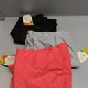 3 Pack Girls' Sweatpants Straight Wide Leg Kids Drawstring Casual Joggers Teen Loose Athletic Pants with Pockets (11-12 Years, Rose Red, Light Heather Gray, Black)