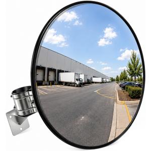 2 Pack 30 Inch Convex Traffic Mirror, Safety Security Corner Mirrors