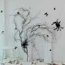 190cm/74.8inch Artificial Creepy Flexible Tree Branches Faux Grape Vines Garland Twigs with Moss Wood Craft for Halloween Door Wall Hanging Haunted Mansion Theme Outdoor Mantel Yules Decoration (2)