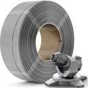 Creality PETG Filament Refill 1.75mm 3D Printer Filament, 1kg (2.2lb) Filament for Bambu Lab Reusable Spool, Dimensional Accuracy ±0.03mm, Grey
