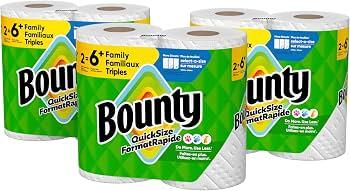 Bounty Select-A-Size Paper Towels, White, 2 Triple Rolls = 6 Regular Rolls