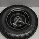 Wheelbarrow Tires 4.80/4.00-8 Flat Free, 16 inch Solid Tire and Wheel with 5/8” or 3/4” Bearings, Wheel Barrow Tires 4.80/4.00-8 Includes Adapter Kit by Cubesprings