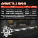 Rear Left Axle Shaft Assembly Compatible with Jeep JK Series Wrangler 2007-2017 Rubicon or Unlimited Rubicon, Wrangler JK 2018 Rubicon or Unlimited Rubicon, 3.6L 3.8L #68003557AA