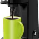 CHULUX Mini Single Serve Coffee Maker for K Cup Capsule, Tiny Small Size Coffee Machine for One Person Travel, RV, Truck and Home, Black