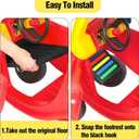 Upgrade Footrest Compatible with Cozy Coupe Universal Durable Floorboard for Cozy Coupe Truck Ride On Car Easy Install Accessories for Cozy Coupe Truck Ride-On Car