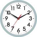 AKCISOT Wall Clock, Modern Small Wall Clocks Battery Operated 8 Inch, Silent Non-Ticking Analog Classic for Office, Home, Bathroom, Kitchen, Bedroom, School(Blue Gray)