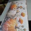 Large Pumpkin Wall Art Fall Wall Decor Farmhouse Kitchen Pictures Wall Decor Autumn Pumpkins Leaves Canvas Prints Painting Rustic Botanical Poster Artwork for Bedroom Living Room Decoration 14x48”