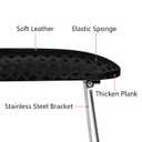 krofaue Nail Arm Rest Cushion, Professional Hand Rest for Nails Tech Black, Microfiber Leather Nail Rest Stand for Acrylic Nails Folding Hand Holder for Nails Pedicure Salon Home Use