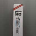 Reinforced 28" Tall 55" Wide Retractable Dog Gate, Prevents Crawling Under