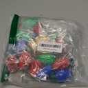 QZYL 2 Pack Christmas Light Necklace, Colorful Christmas Accessories, 9 LED Bulbs Light Up Necklace with 3 Flash Modes, Ugly Sweater Lights for Xmas New Year Party Favor Supplies Accessories