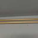 TWOPAGES Adjustable Curtain Rod, Heavy Duty Curtain Rod Set with Brackets and Rings, 1 Inch Diameter Wall Mounted Drapery Rod 28 to 76 Inch Length, Gold