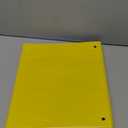 Samsill Durable 1 Inch . , Made in the USA, D Ring . , Customizable Clear View . , Yellow, Holds 225 Pages
