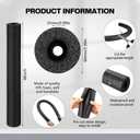 Pangda 8 Pack Pool Noodles Foam Pre Slit,48 Inch,Black