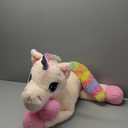 Tezituor 32in Unicorn Plush Toys,Beige Giant Unicorn Stuffed Animals,Lovely Unicorn Birthday Decorations for Girls,Big Unicorns Gifts for Children