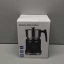 7-IN-1 Milk Frother, 20.3 OZ Milk Frother and Steamer with Temperature Control Stainless Steel Electric Milk Frother Dishwasher Safe Hot and Cold Foam for Latte Hot Chocolate Cocoa (Black)