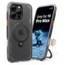 TORRAS Ostand Q3 Air for iPhone 16 Pro Max Case with 360 Magnetic Stand, Fit for MagSafe, Military Grade Drop Tested, Camera Control Button, Shockproof Phone Case for iPhone 16 Pro Max 6.9", Black