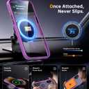 JUESHITUO for iPhone 16 Plus Case with 1X Screen Protector, [Tailored for MagSafe] [Mil-Grade Shockproof Defense] with Integrated Lens Protection Translucent Phone Case for iPhone 16 Plus, Purple