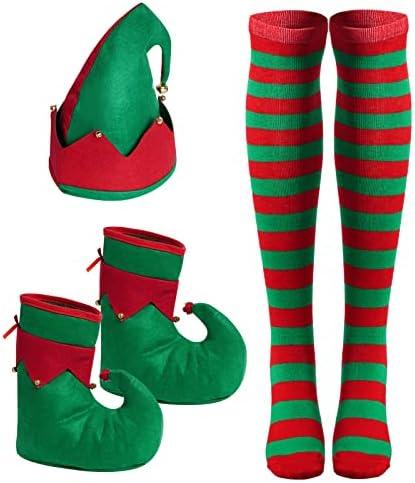 HOVEOX Christmas Elf Costume for Women With Accessories