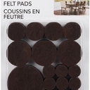 Jacent 68ct Felt Pads Variety Pack Brown