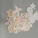 Hanaive 80 Pcs Chenille Letter Patches Self Adhesive Iron on Patch 3D Cute Embroidered Rainbow Smile Face Heart Applique Sewing Badges Patch for Fabric Clothing Jacket DIY(Yellow,Letter)