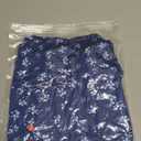 Hilinker Womens Sexy 2 Piece Pajama Set Lace Trim Ruched Cami and Shorts Summer Cute Pjs Dark Blue Floral Large XL