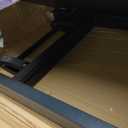 TEMI Long Computer Desk Folding Table - 55.1" Foldable Office Desk, No Assembly, Perfect Writing Table for Bedroom, Dorm, or Apartment, Portable Large Desk or Study Table with Compact Design, Walnut