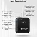 PQRQP 3 in 1 Wireless Lavalier Microphone for iPhone Android & Camera, Mini Clip-On Mic for Video Recording TikTok YouTube Interview, Noise Cancelling, 328ft Range, 18H Battery