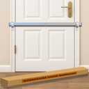 38 Inch Stainless Steel Interior Door Security Bar Fits 32-35 Inch Doors