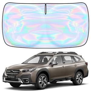Subaru Outback 2020-2025 2026 Windshield Sun Shade - Custom Fit Subaru Outback 4-Layer Sunshade Foldable Front Window Sunshade Sun Visor Protector Block UV Rays Keep Your Car Cooler Accessories