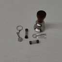 54mm Espresso Tamper for Breville Machines V2 Rosewood KNODOS Auto Leveling, Double Spring Loaded Wooden 30lb Calibrated Coffee Tamper