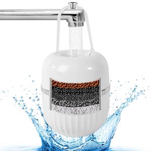 Bath Filter for Tub- 8-Stage Bath Filter - Bath Water Filter Removes Hundreds of Contaminants Chlorine and Fluoride Free of BPA to Purify Your Bath Water for Healthier Skin and Hair