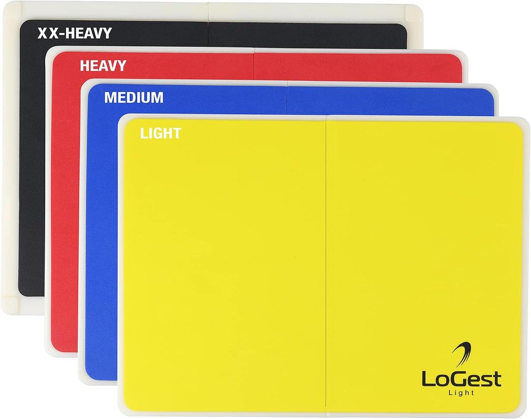 Logest Rebreakable Boards Martial Arts - Taekwondo Karate MMA Boards - Reusable Plastic Training Breaking Boards for Kids & Adults Taekwondo Boards for Breaking (4 Levels Set - Yellow Blue Red Black)
