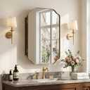20"x26" Bathroom Medicine Cabinet Wall-Mounted Mirror with Storage