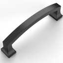 Amerdeco 10 Pack Matte Black 4Inch(102mm) Hole Centers Kitchen Cabinet Pulls Cabinet Hardware Kitchen Handles for Cabinets Cupboard Handles Drawer Pulls ZH0009MB
