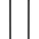 TUTOTAK Tall Round Side Table, Small End Table, Set of 2, Beside Table, Drink Table, Pedestal Side Table, livingroom, Black TB01BK0652