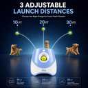 Automatic Ball Launcher for Dogs with 10 Balls, Rechargeable Fetch Machine
