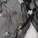 No Brand Rave Outfit for Women Outfit Festival Dance Clubwear Bell Bottom Mesh Sheer Pants L (Belt not Included)