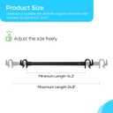 Universal Forward-Facing Stroller Wagon Support Bar,Length Adjustable Crossbar with Hook-Built in,Easy to Install & Remove Bus-Style Seating Upgrade Accessories