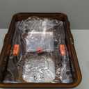 Stainless Steel Cat Litter Box with Lid, XXL Extra Large Enclosed Litter Box for Big Cats High Sided Metal with Removable Lid & Scoop, Front &Top Entry Odor Free, Anti-Leakage, Easy Cleaning (Brown: Fully Enclosed)