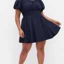 City Chic Women's Plus Size Dress - Lillian Mini, 12 Plus, Navy